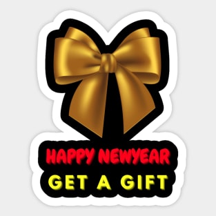 Happy New Year 2023 Get A Gift Sticker